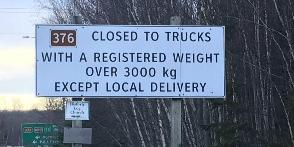 truck sign
